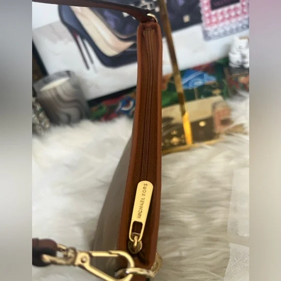 Michael Kors Tan and Brown Mini  Women's Bag in Nylon Material - Picture 6 of 9